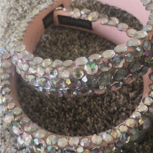 in stock! 😍~ more are available  soon! -Crystal Embellished Pink Headband